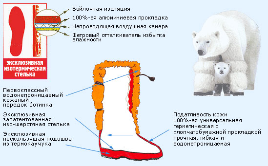 Унты женские Морегор Moregor состав