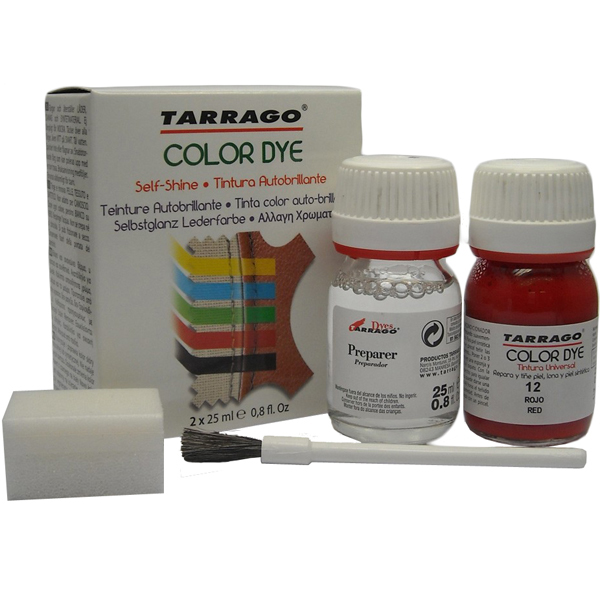 Стойкий краситель для всех видов натуральных и синтетических гладких кож Tarrago COLOR DYE DOUBLE (25 мл)