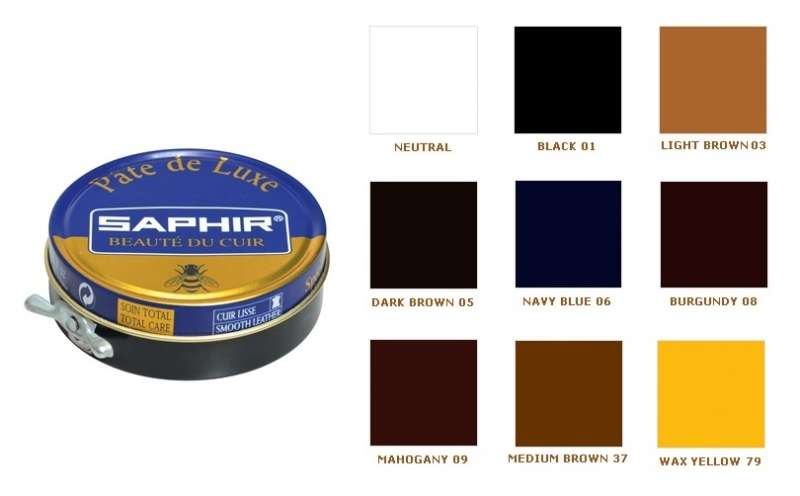 Карта цветов saphir