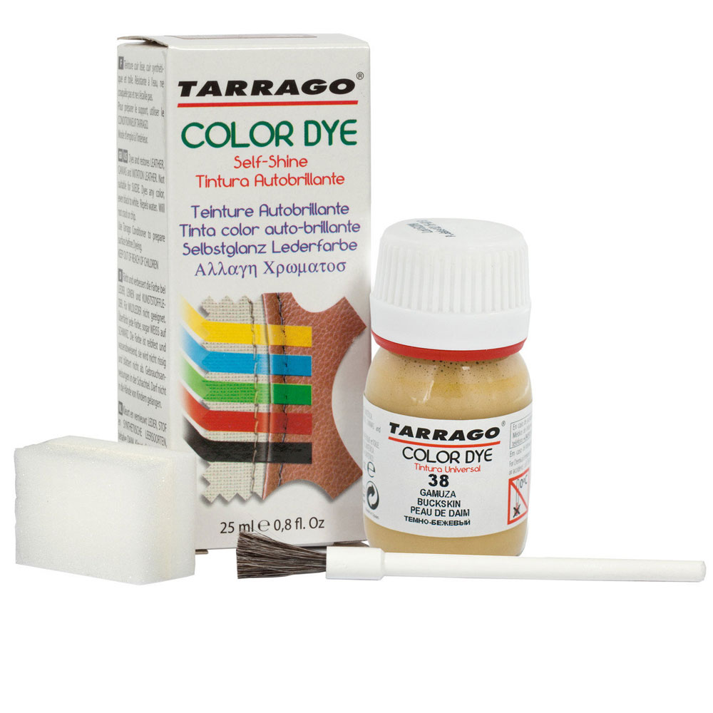 Стойкий краситель для всех видов натуральных и синтетических гладких кож Tarrago COLOR DYE (25 мл)